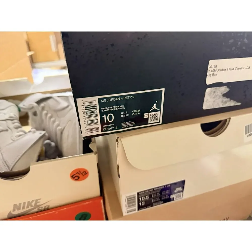 Size 10 - Jordan 4 Retro Mid Red Cement